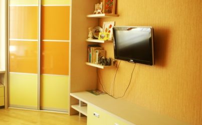 Детский шкаф купе для одежды угловой