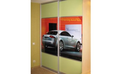 Двухстворчатый шкаф купе с фотопечатью