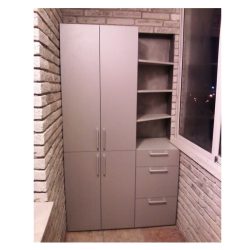 2-х створчатый распашной шкаф с тумбой на балкон