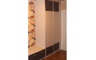 Шкаф купе с тумбой в детскую комнату