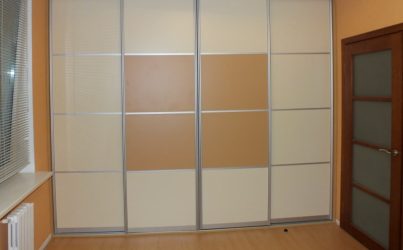 Шкаф купе 4 двери встроенный