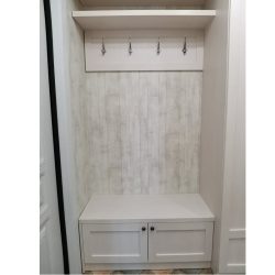 Тумба для обуви в прихожую с вешалкой