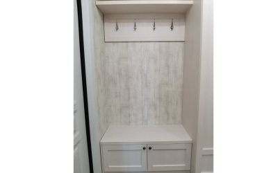 Тумба для обуви в прихожую с вешалкой