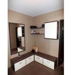 Угловая тумба в прихожую для обуви